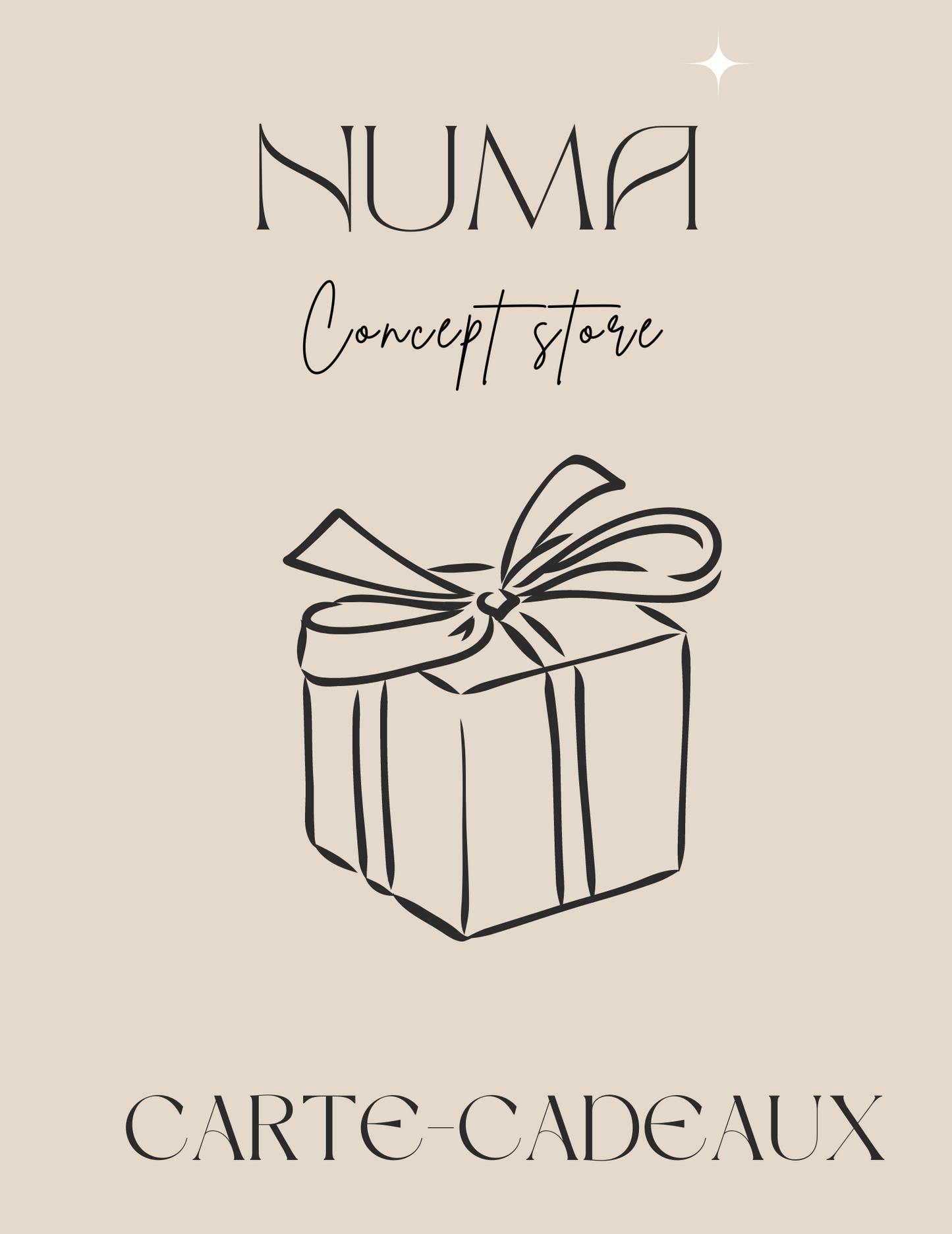 Carte-Cadeau Numa Concept