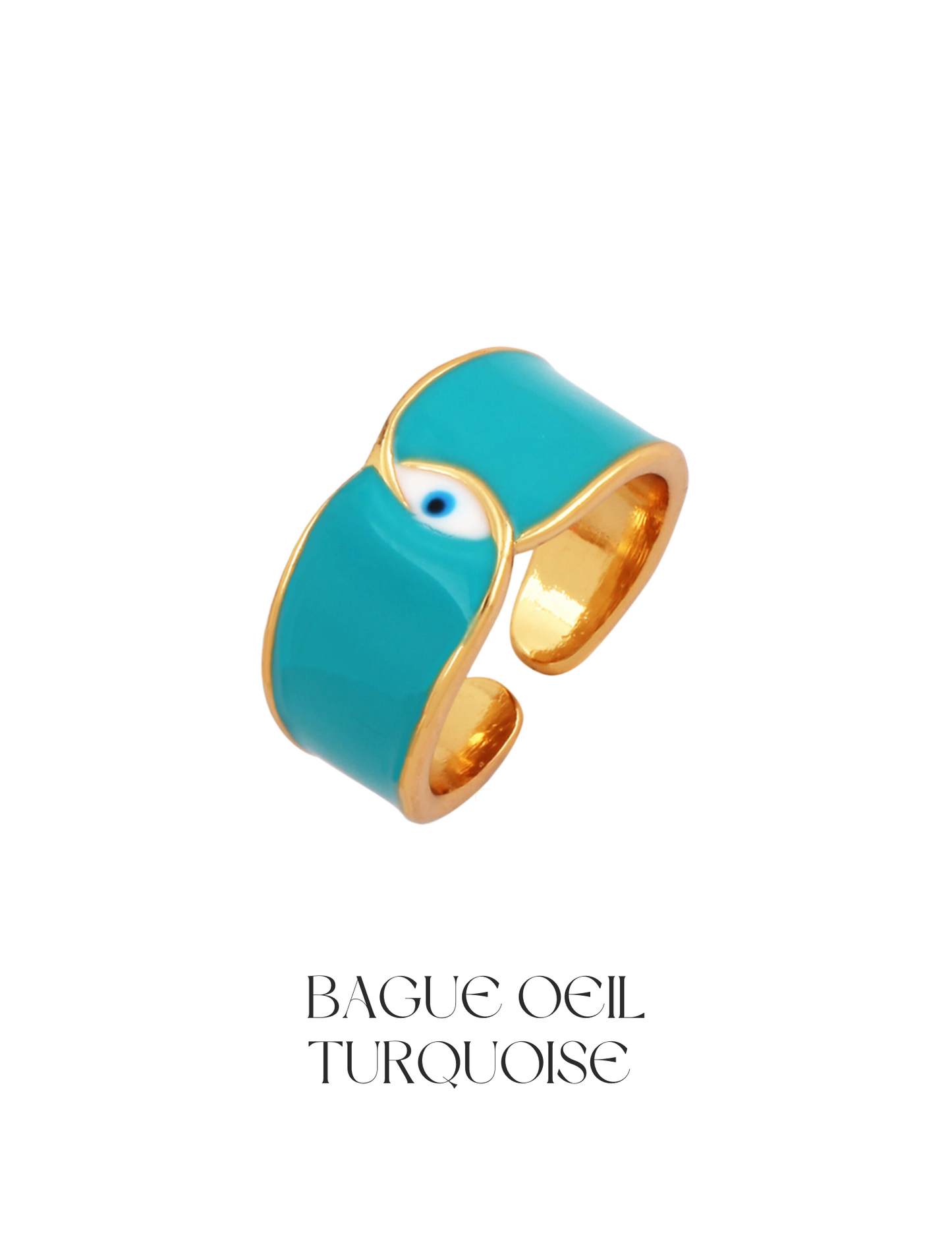 Turquoise eye ring