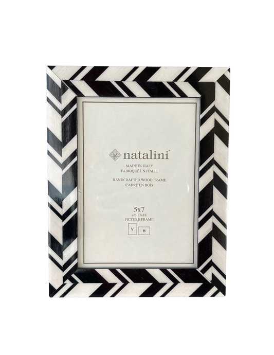 Black and White Chevron Photo Frame