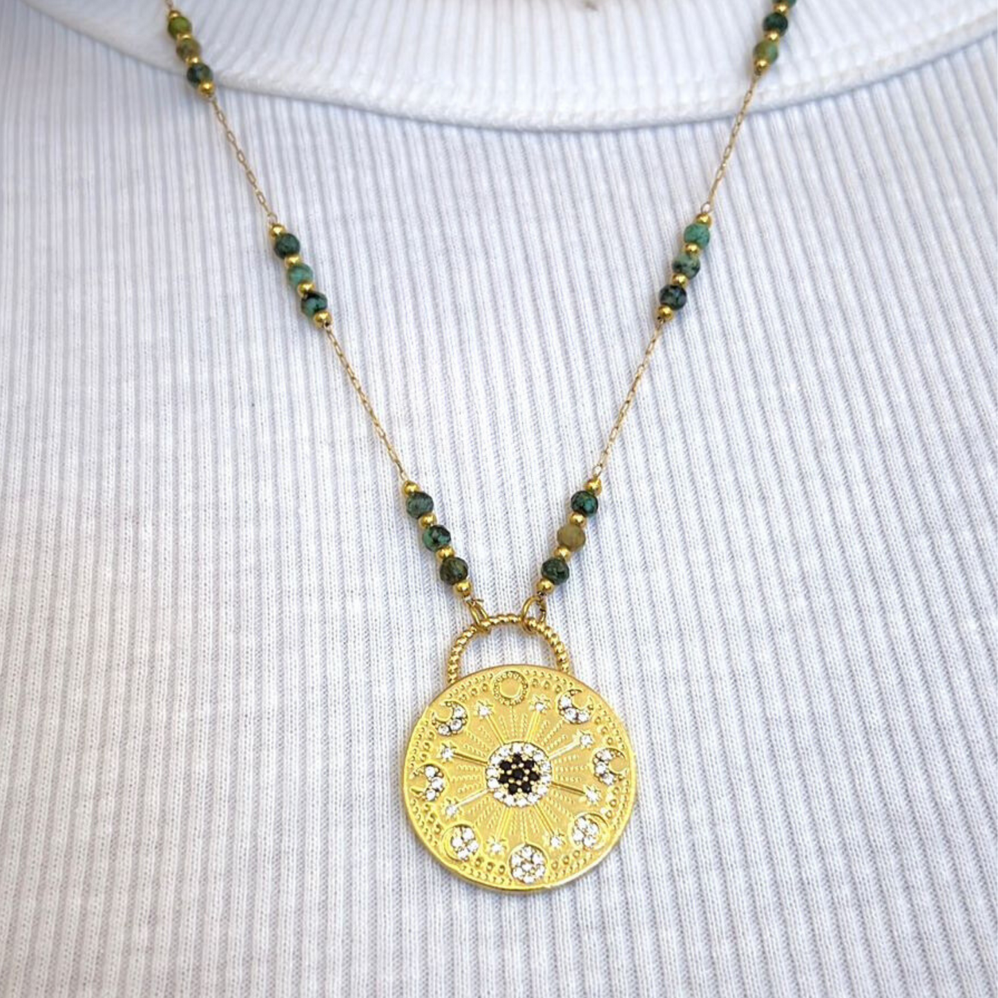 Collier Médaillon Soleil